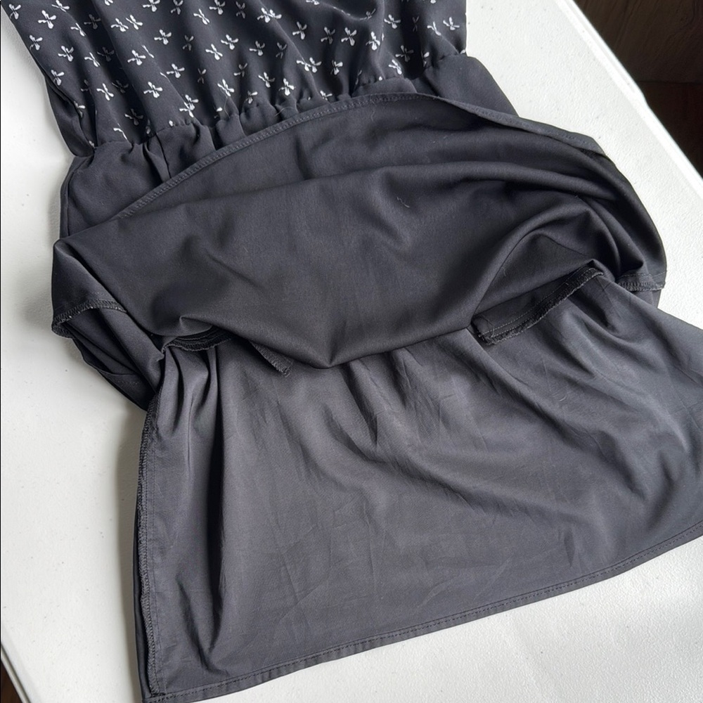 Cokluch Black and White Midi Summer Dress with Pockets - Picture 8 of 15